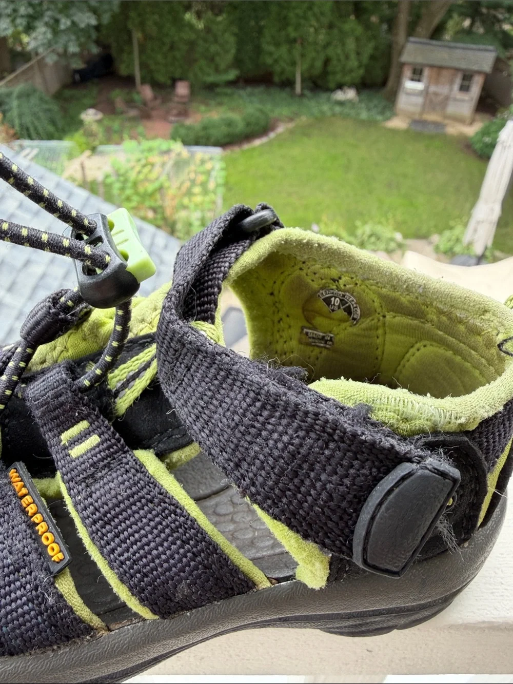 KEEN Kids Black and Yellow Sport Sandals